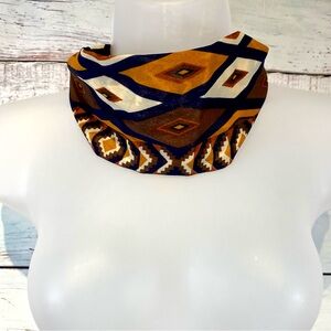 H&M • Southwestern Geo Print Scrunchie Headband OS
